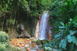 saint lucia waterfall